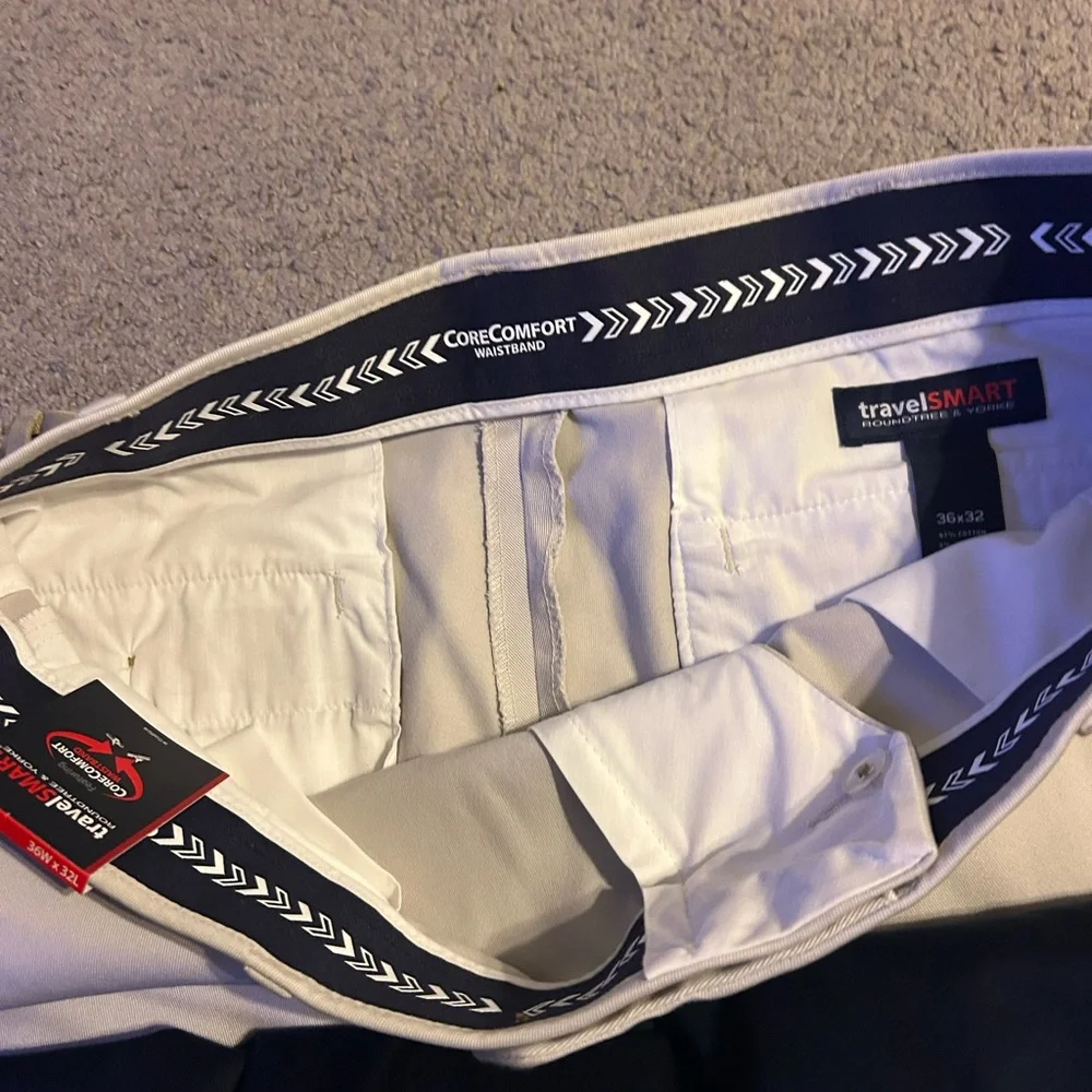 Roundtree‎ Yorke Travel Smart Slim Fit Corecomfort Pants 36x32 Lot Of 3 NWT